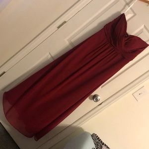 Burgundy Bridesmaid/Ballgown/ Prom Dress